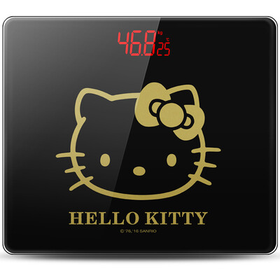 

Fragrant Hills Hello Kitty KB9395 electronic scales said body weight scale genuine genuine cartoon authorization noble black