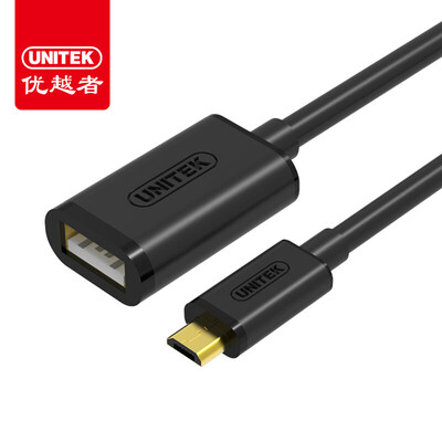 

(UNITEK) Y-C4019EBK MicroUSB Общественный USB2.0 женский кабель для передачи данных OTG черный телефон Andrews для мобильного телефона Планшетный ПК для подключения U-образного кабеля для мыши