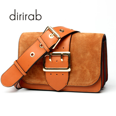 

Dirirab Genuine Leather Handbag Shoulder Bag Head Creams Shoulder Belt Scrub Bundled Squash Bag Stylish Bag Fashion Women Bag