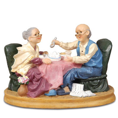 

Jingdong Supermarket] gold fire to the bike old lady fairy ornaments sent to send friends friends birthday wedding gifts