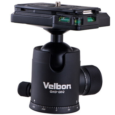 

Admiralty Velbon QHD-G6Q precision damping scale ball head bearing 12kg weight is only 473g with QRA35L fast plate length of 77mm safe&stable