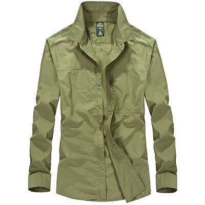 

Battlefield Jeep Sweater Shirt Men's Outdoor Fast Dry Long Sleeve Shirt Male 17019Z65101 Khaki 3XL