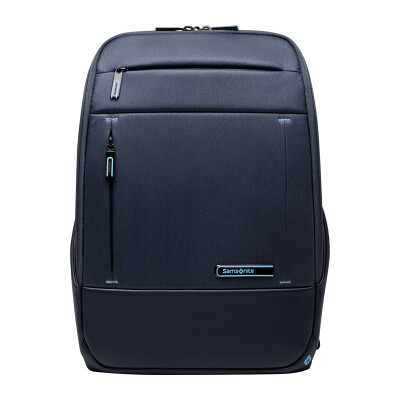 

New beauty / Samsonite fashion shoulder bag 14 inch men and women general business casual backpack tide light computer bag BQ9 * 41001 navy blue