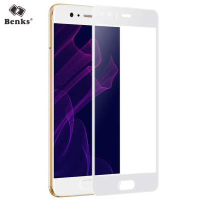 

Bunkers Benks Huawei P10 Plus tempered film 3D surface full-screen full coverage of the tempered film HUAWEI P10Plus soft edge anti-broken mobile phone protective film white
