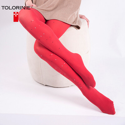 

【Jingdong Supermarket】 TOLORINIE stockings fashion hot drilling jacquard crotch pantyhose spring and summer underwear sexy pantyhose 【1 group】 K1116C7899