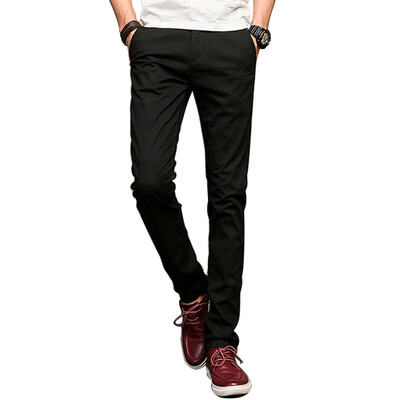 

GLO-STORY Casual Pants Men's City Fashion Casual Pants Slim Pants Male LXK71101 Black 31