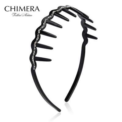 

Chimera (CHIMERA) hair ornaments headdress little bit star crystal crystal hoop wave headband black