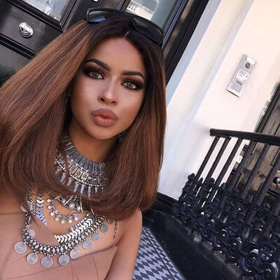 

Silky Straight Glueless Full Lace Human Hair Ombre Wigs Brazilian Virgin Full Lace Front Ombre Wigs With Baby Hair Short Bob Wigs