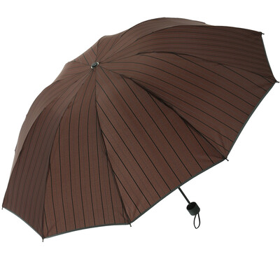 

Parkson ocean umbrella fashion striped business umbrella 10 bone reinforcement high-impact hit cloth easy to dry umbrella 6301 gray