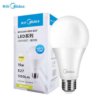 

Midea (Midea) LED Bulb Bubble 15W E27 Big Screw 3000K Warm White Single Pack