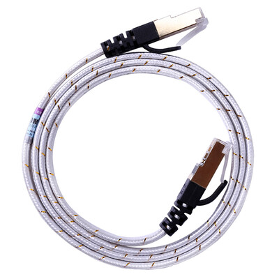 

AMPCOM (AMCOM) AMCAT7GD1810 seven kinds of 10 Gigabit flat cable CAT7 network jumper gold-plated shielded oxygen-free copper computer network connection cable champagne gold 10 meters