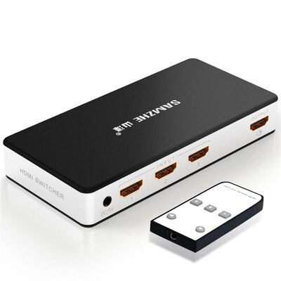 

Shanze (SAMZHE) HV-603W HDMI три в ручку переключателя высокой четкости или инфракрасный пульт дистанционного управления 4K * 2K видеообъявление высокой четкости поддерживает 3D