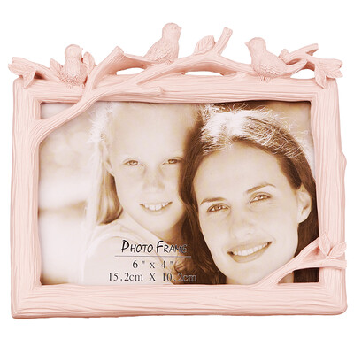 

[Jingdong supermarket] flowers between the set of birds bird frame photo wedding photo frame photo album pendulum creative gifts 6 inch cross section ivory