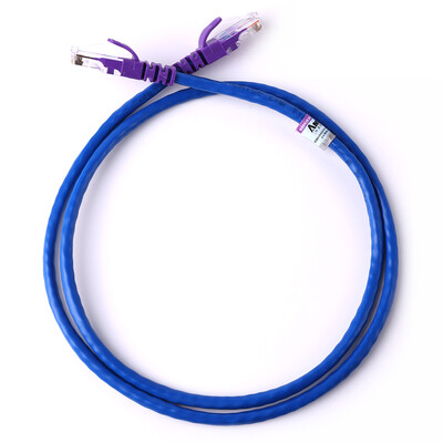 

AMPC (AMCOM) AMCAT5E0830 (BU) Project-level network jumper ultra-five cable pure copper 8-core oxygen-free copper crystal head cable 3 m blue jacket
