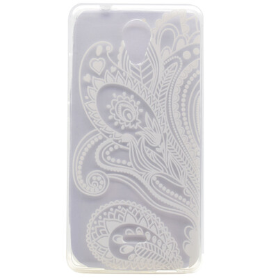 

Half flower Pattern Soft Thin TPU Rubber Silicone Gel Case Cover for Wiko U Feel Lite
