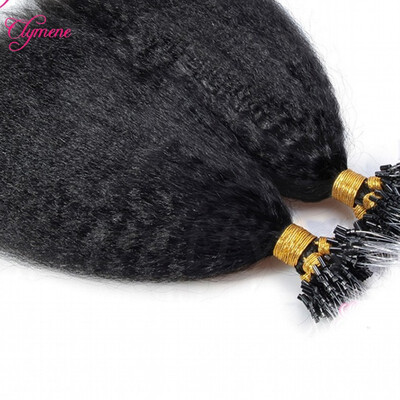 

Clymene Hair 1gstrand 100glot Brazilian Virgin Micro Loop Ring Extensions Kinky Satright Hair Bundles