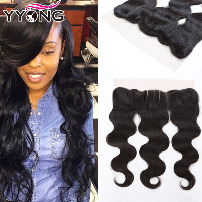 

Top 8A Lace Frontal Closure Peruvian Body Wave Ear To Ear Full Frontal Lace Closure 13X4 Peruvian Lace Frontals With Unprocessed H