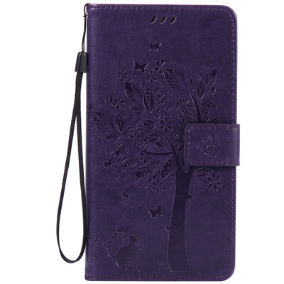 

Purple Tree Design PU кожа флип крышку кошелек карты держатель чехол для HUAWEI MATE 8
