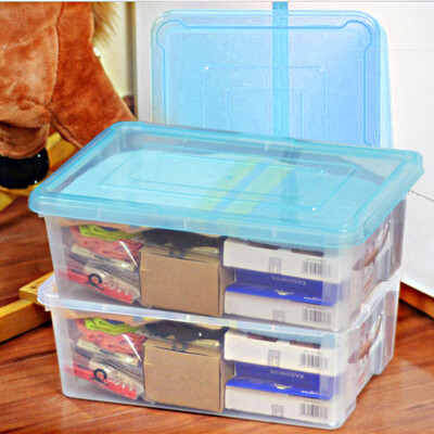 

A 10L clothing snack toy kitchen car with plastic storage finishing box 3189 blue cover 2 only installed