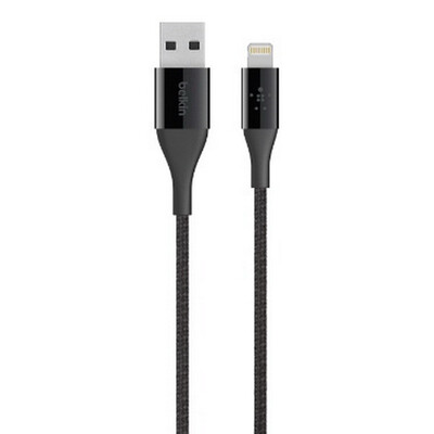 

Belkin Lightning к USB-кабель Kevlar плетеный металлический, черный 1,2 м