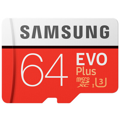 

Карта памяти Samsung EVO Plus Улучшенная версия, 64 Гб