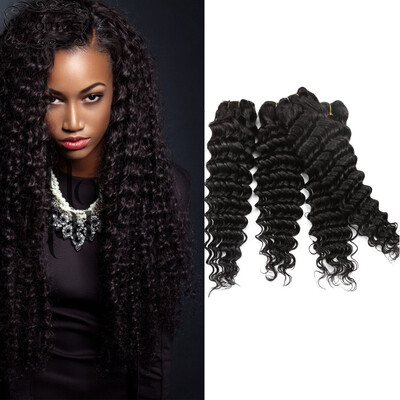 

Brazilian Deep Wave 8A Brazilian Deep Wave Virgin Hair 4pcs/lot Unprocessed Brazilian Virgin Hair Bundles Hair Weaves