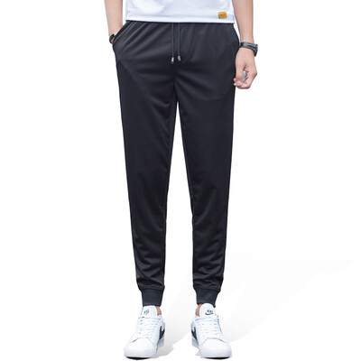 

Wealthy bird FUGUINIAO casual pants male tight legs feet feet shrink pants feet fashion casual Slim trousers 17042FG6608 black