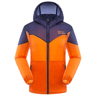 

Elmont ALPINT MOUNTAIN outdoor UPF40 + skin clothing men and women thin sunscreen spring and summer breathable anti-UV skin coat sunscreen 640-106 sky blue M