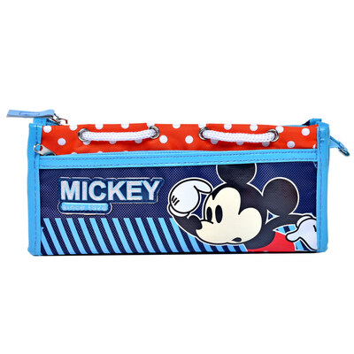

Disney Mickey Children Pencil Case Multifunctional Pupil Pencil Box Fashion Creative Pencil Bag Student Work Supplies A-2016 Blue