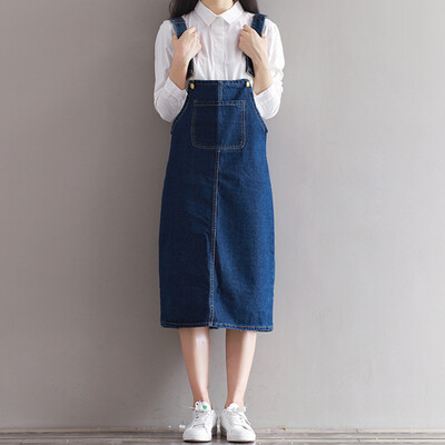

CITYPLUS Arts&Culture of the Department of Women&39s loose large size Slim washing jeans dress CWQZ172366 dark blue