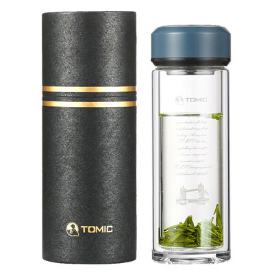 

【Jingdong Supermarket】 Tecco (TOMIC) Glass Double Layer Clear Water Cup Heat-resistant Tea Tea Tea Cup 1BSB9511 Earl Gray 350ML