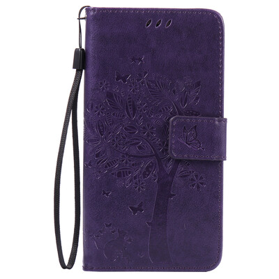 

Purple Tree Design PU кожа флип крышку кошелек карты держатель чехол для HUAWEI P9LITE