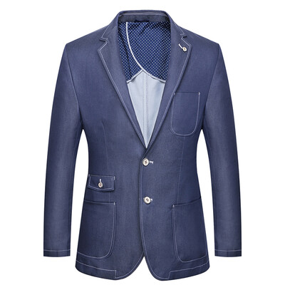 

SHENGUI / Shen Gui Men 's casual Korean version of the small suit blue 185 / XXL HLXZ023