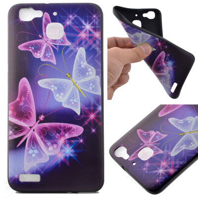

Star Butterfly Pattern Soft Thin TPU Rubber Silicone Gel Case Cover for Huawei Enjoy 5S/GR3