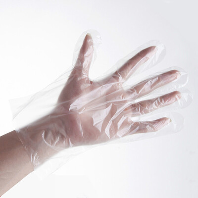 

Xinqin disposable gloves thickening pe film small lobster meal anti-oil hand-washing housekeeping 100