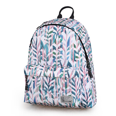 

Fly зебры FLYZEBRA плечо плеча диких компьютерных рюкзак кампуса schoolbag женщин средней школы студентов моды тренд пакет FBB0014-16 тропический стиль