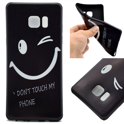 

Smiling face Pattern Soft Thin TPU Rubber Silicone Gel Case Cover for Samsung Galaxy Note 7