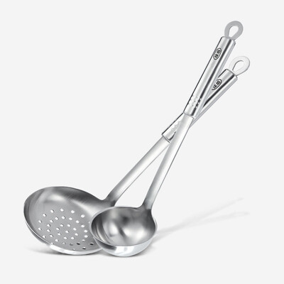 

[Хорошо] Бай Jingdong супермаркеты 304 из нержавеющей стали ложка ложка дуршлаг Дуршлаг два комплекта JBCJ-Т2