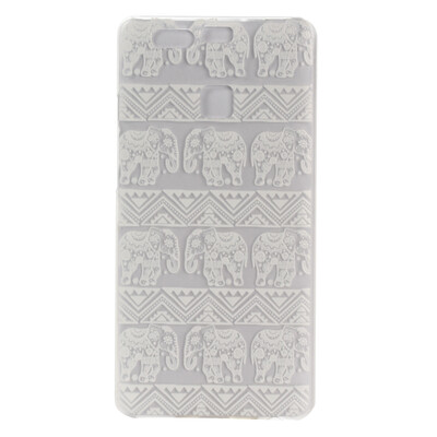 

Twelve flowers Pattern Soft Thin TPU Rubber Silicone Gel Case Cover for HUAWEI P9