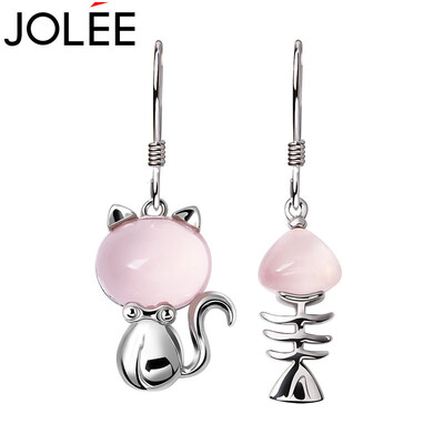 

Yu Lan JOLEE earrings S925 silver natural pink crystal rabbit rabbit love radish earrings earrings earrings send his girlfriend honor his wife gift pink