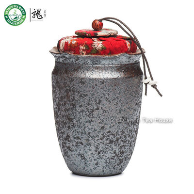

Handmade Ancient Style Wood Fired Ceremic Tea Container Canister Caddy 250ml
