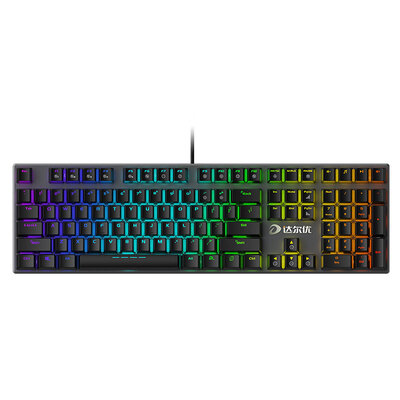 

Dale excellent dare-u 108 key mechanical Symphony version of the RGB game backlit mechanical keyboard black tea axis