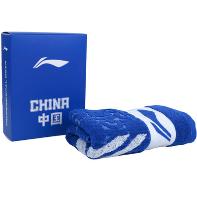 

Li Ning (LI-NING) Национальная бадминтонская команда Бег Фитнес Профессиональное спортивное полотенце Мягкое сосание AMJJ014-1 Синий