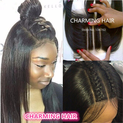 

4x4 Brazilian Straight Lace Closure 7A Bleached Knot Closure Free Middle 3 Part Closure Brazilian Closure
