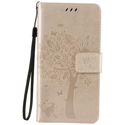 

Gold Tree Design Кожа PU флип крышки Кошелек Карты Держатель чехол для LG NEXUS 5X