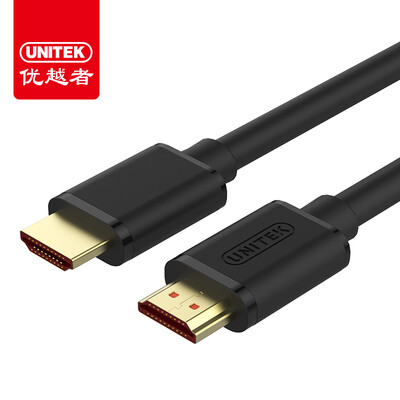 

(UNITEK) hdmi line version 2.0 3D digital high-definition line 2K * 4K1.5 meters computer TV video cable notebook projector display cable black Y-C137Q
