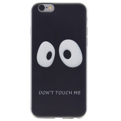 

Do not touch me Pattern Soft Thin TPU Rubber Silicone Gel Case Cover for IPHONE 6/6S