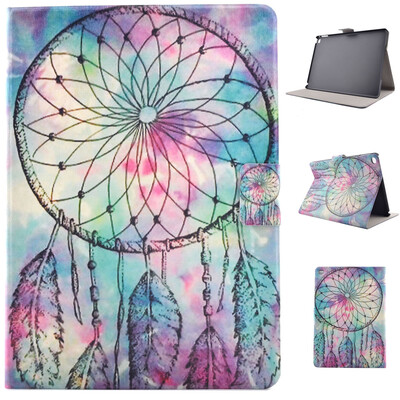 

Розовый Dreamcatcher Стиль Классический флип Обложка с функцией подставки и слот для кредитных карт для Apple iPad 6/iPad Air 2