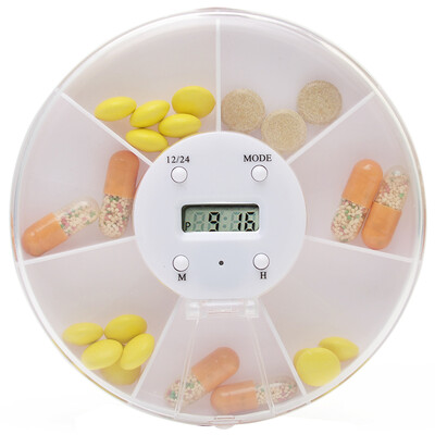 

Forty thousand kilometers of regular medicine box 7 months of electronic pots portable portable medicine reminder multi-grid sub-box medicine storage box SW5007
