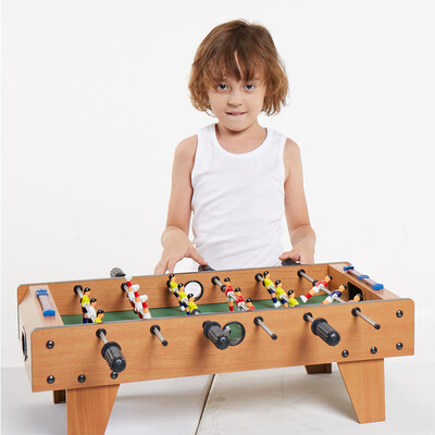 

Crown toys HUANGGUAN upgrade wooden billiard table medium-sized children&39s 6-table soccer 2135